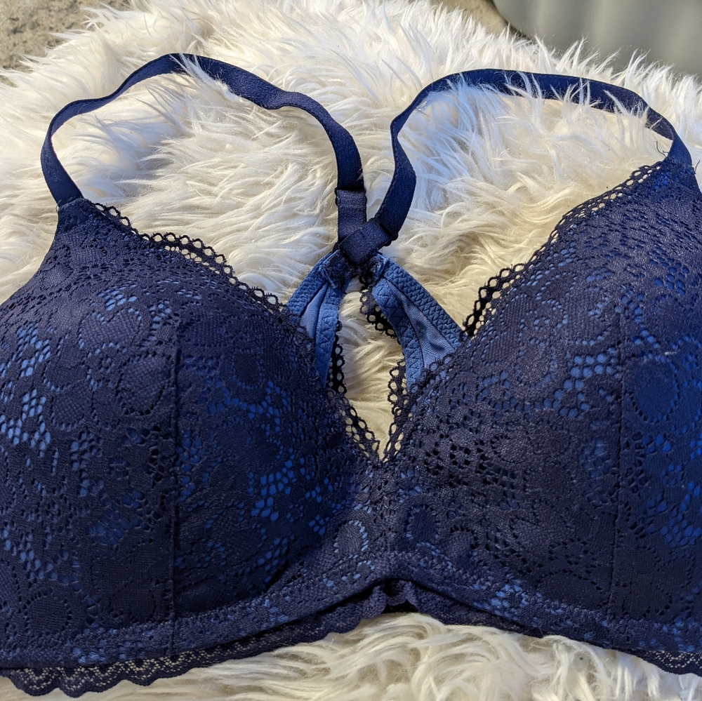 Lace Navy Blue Bra